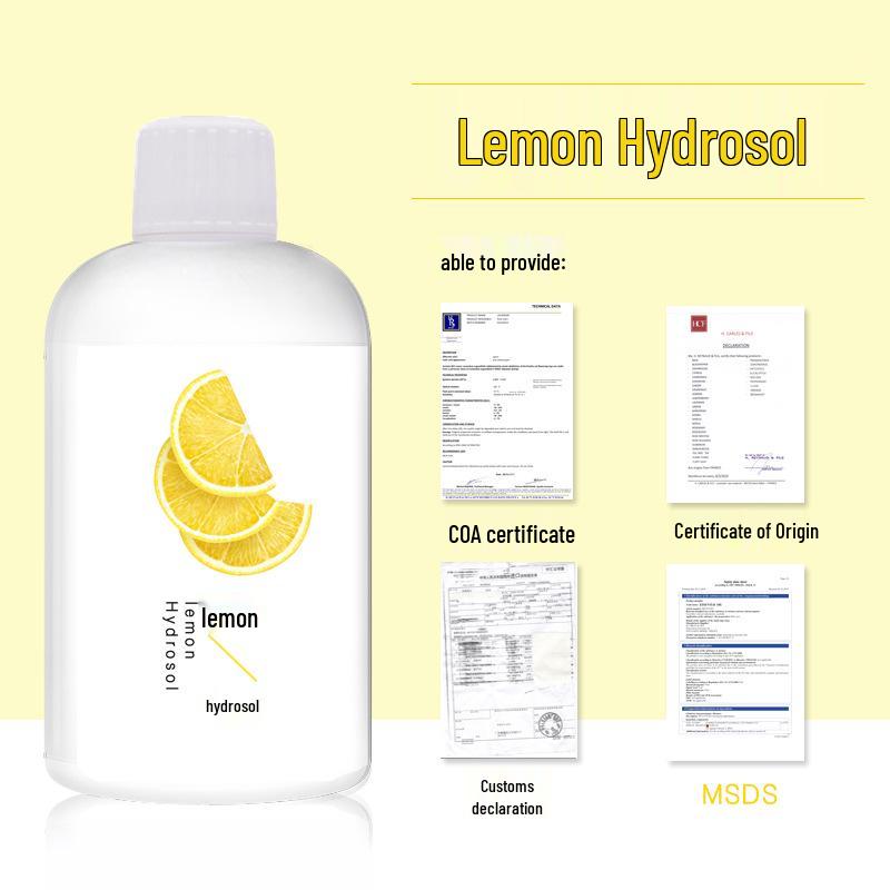 Hydrating Lemon Hydrosol 1000ml: Pure Plant Extract Floral Water Standard Size