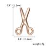 Rinhoo Cute Small Shovel Shaped Brooches For Women Creative Gold Color Rhinestone Shovel Lapel Pins Metal Button Badge Jewelry