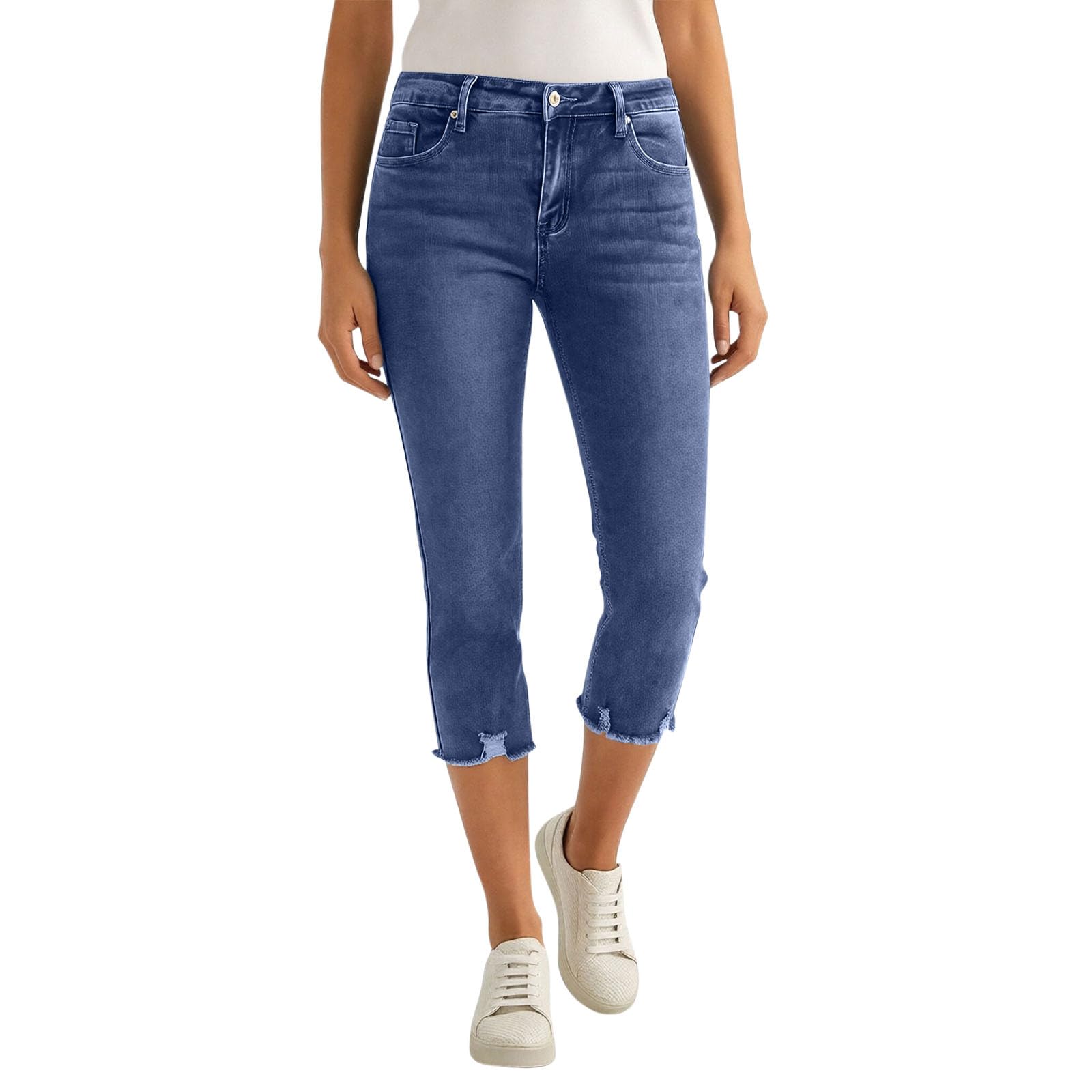 Women s Fashion Skinny-Fit Stretch Flare Jeans - Versatile And Flattering XXL синий