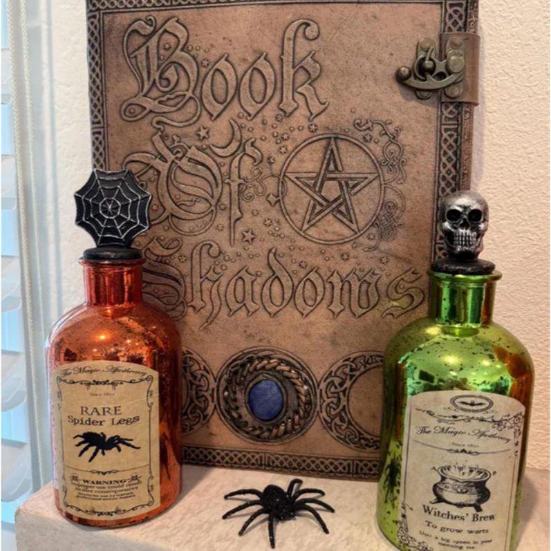 Large Book Of Shadows Journal, Large Spellbook, Halloween Gothic Notebook, Cosplay Accessories, Witchcraft Notebook, Large Grimoire.