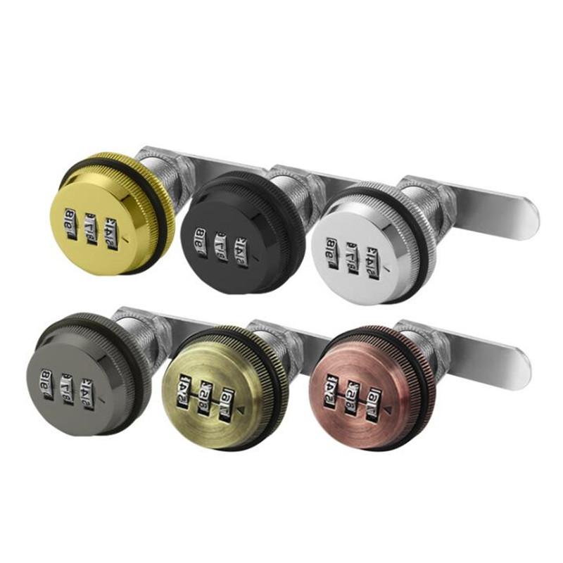 3 Digit Combination Password Box Lock 20-30mm Smart Cam Code Lock Zinc Alloy for Mailbox Cabinet Door Security Hardware