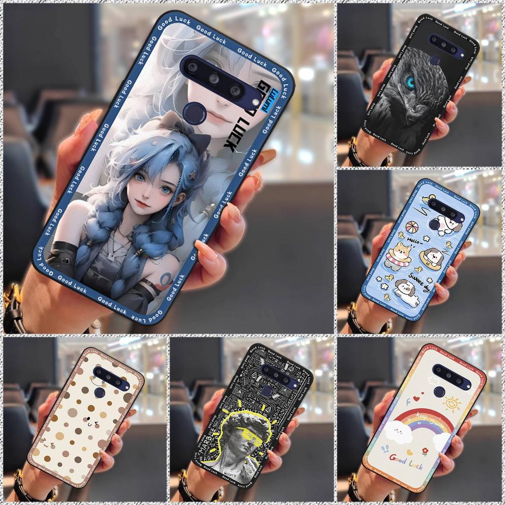 Waterproof Anti-dust Phone Case For LG V40 Back Cover Cute Shockproof Cover Full Wrap Protective Cartoon Durable TPU