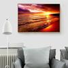 Immagine diamante 5D fai da te di strass modello ricamo mosaico dipinto tramonto mare opere d'arte