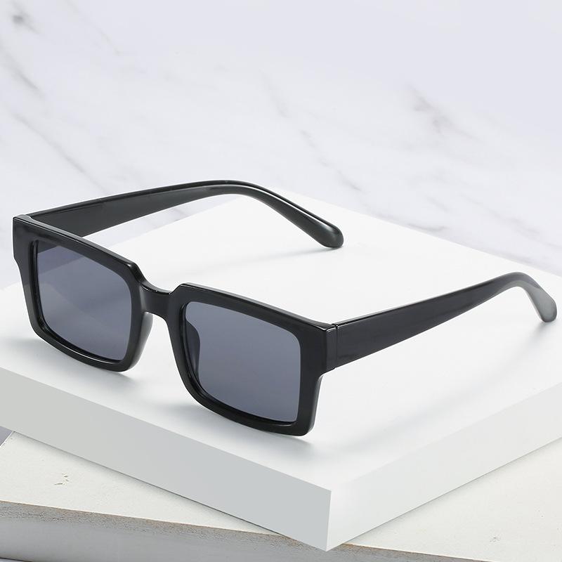 2020 Square Sunglasses, Versatile Black Square Glasses, Simple Small Clear Sunglasses For Women