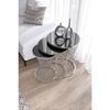 Wicker Wire Nesting Coffee Table Silver-smoked (interlocking)