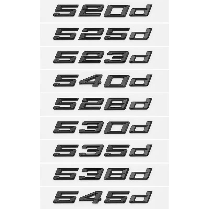 For BMW 5 Series E39 E60 E61 F10 F11 G30 520d 523d 525i 528i 530i 535i 540i Car Styling Trunk Letter Emblem Rear Lid Logo Black RR8