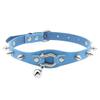 Collana girocollo nera borchiata Rivetto Borchia Punk Rock Campanellino Ecopelle Gotico Collare Donna Chocker Ragazze Harajuku Costume Gioiello Gotico