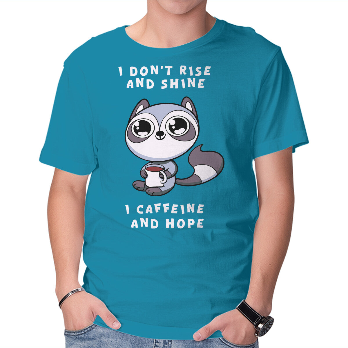 Unisex Crew Neck T-Shirt I Don t Rise And Shine Graphic Short Sleeve Casual Tee XS