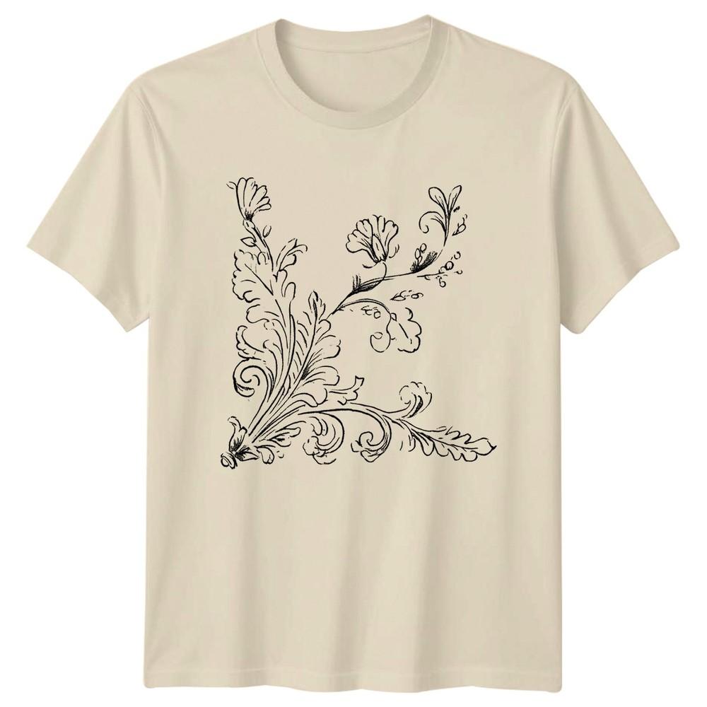 Elegant Botanical Acanthus Scroll TShirt OrnaUnisextal Design Floral Art