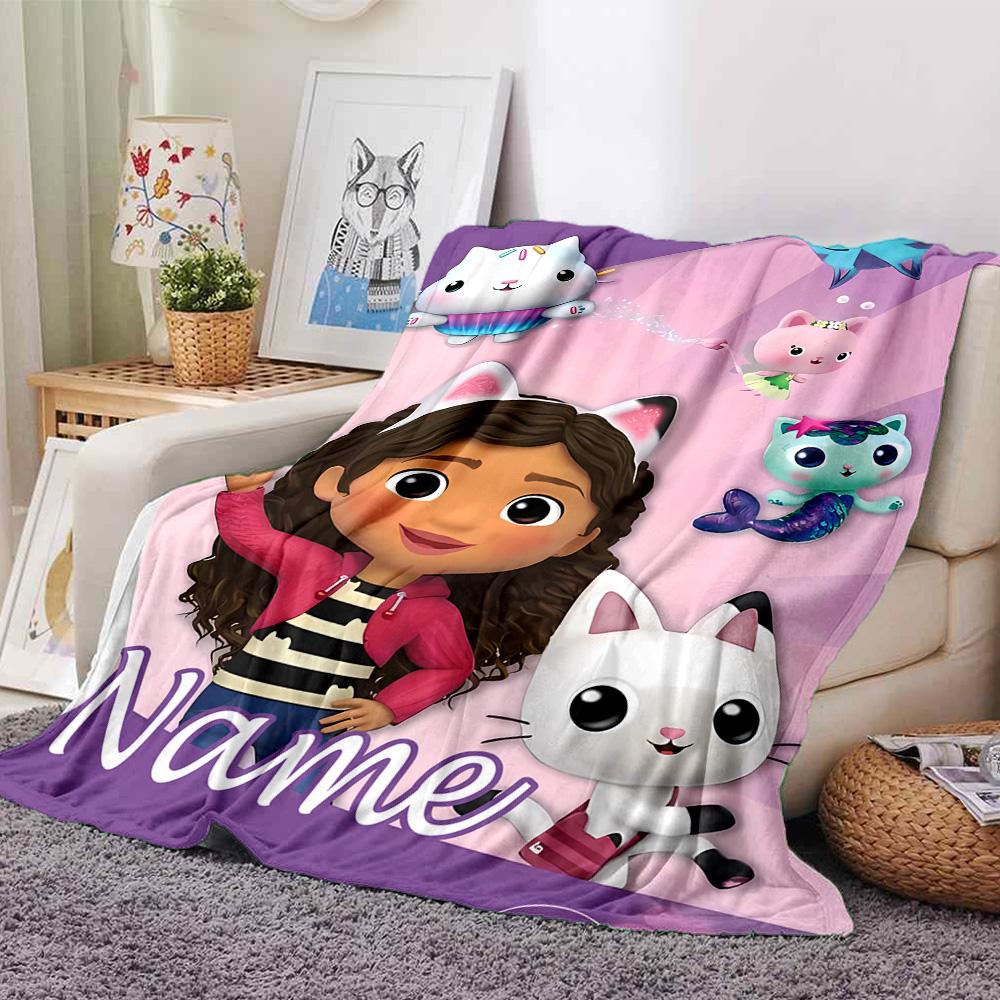 Customizable Gaby's Bubble House4 Throw Blanket – Personalized Name, All-Season Cozy Snug Blanket, Machine Washable, Personalized Blanket