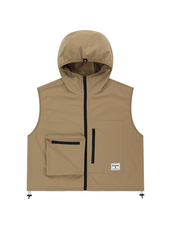 Chapter.X 3-Pocket Crispy Runner'S Vest (Beige)