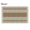 Farmhouse Fabric Placemats Bohemian Fringed Placemat Soft Cotton Linen Vintage Jacquard Machine Washable for Home Dining Table Decoration