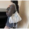 IELGY Drawstring Bucket Bag Fashion Casual Large Capacity Commuter Shoulder Messenger Bag