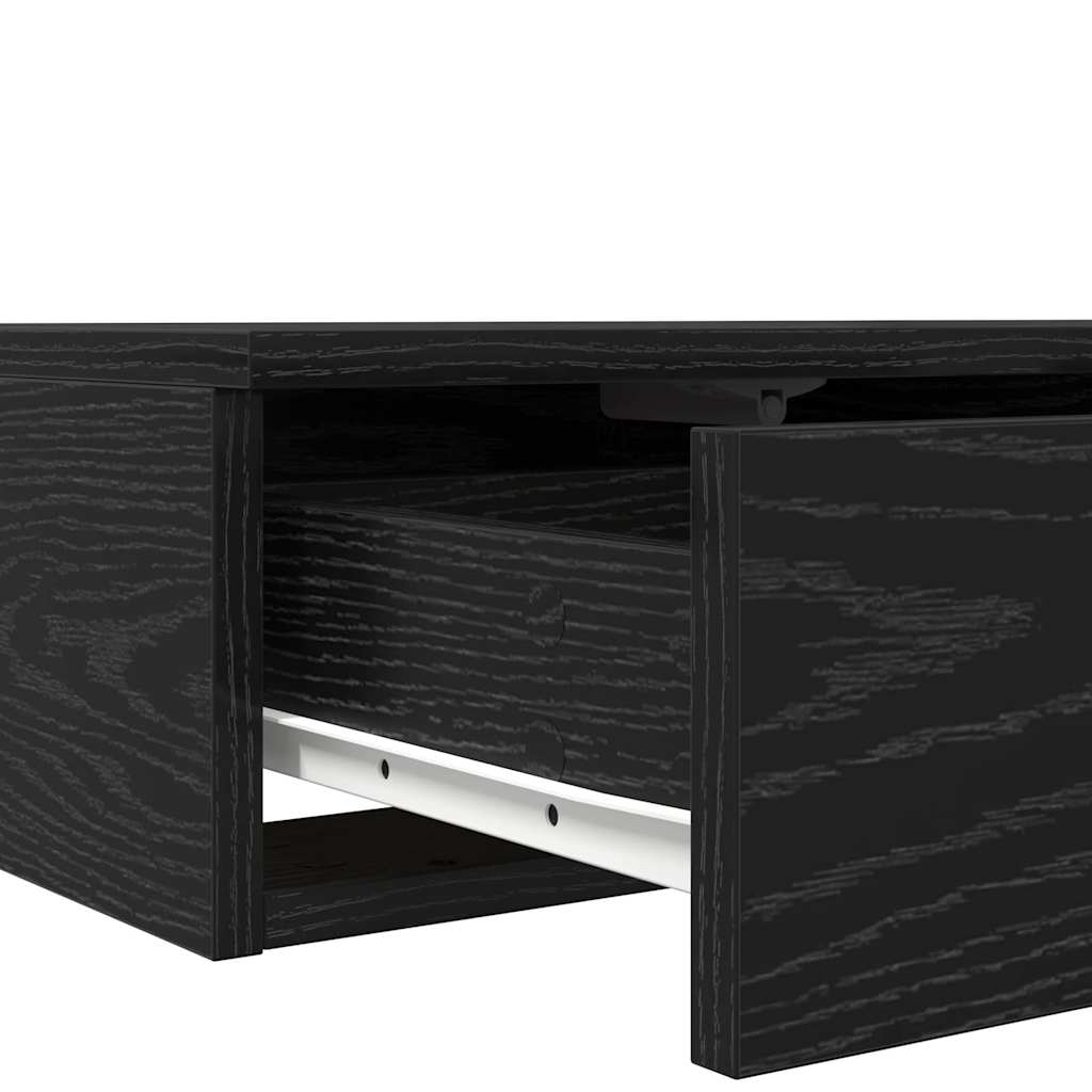 Bed Drawers Black Oak Effect 180 x 36.5 x 16.5 cm