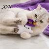 Pumpkin Cat Toy Halloween Theme Toy, Soft Ghost Bat Plush Cute Bite-resistant Stuffed Chew for Indoor Cats Boredom Relief Toys