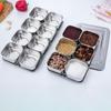 6/8 Grid Seasoning Storage Box Stainless Steel Rust-proof Food Preparation Box Durable Rectangular Dessert Ingredient Box