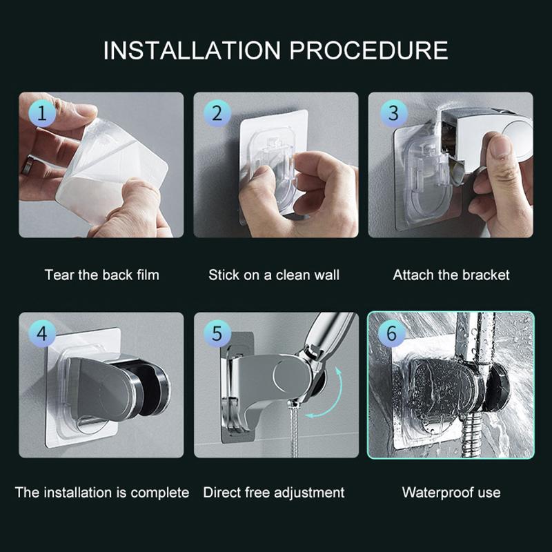 Bathroom 6 ”8 Inch Shower Head ABS Chrome Shower Head Water Saving Bathroom Rain Spa Square Handheld ELA087-1