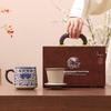 Hao Ku Ceramic Business Gift Mug with Lid
