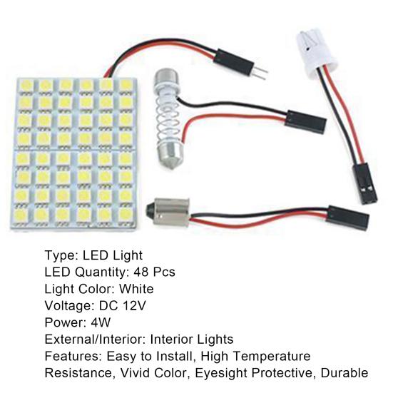 Cool LED Lamp White Cars Bright Interior Dome Interior Lamp Bulb for Truck