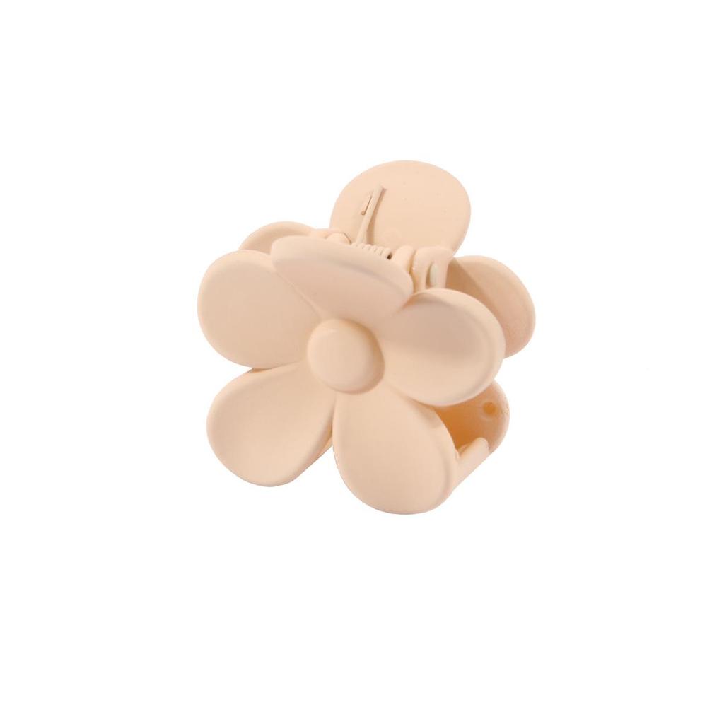 4cm Milk Coffee Hair Claw Clip - Frosted Small Shark Clip for Women's Updos