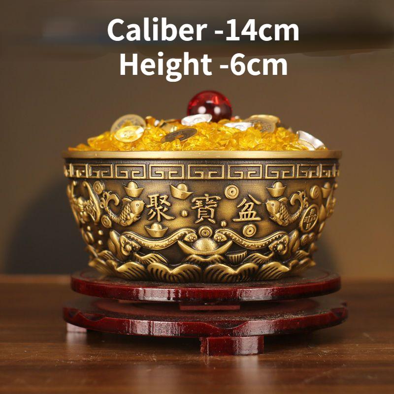 Fengshui Reiner Kupfer Schatzschale Reichtum Sammeln Feng Shui Reichtumsanziehung Heimgebrauch Shen Wansan Wohnzimmer Dekoration