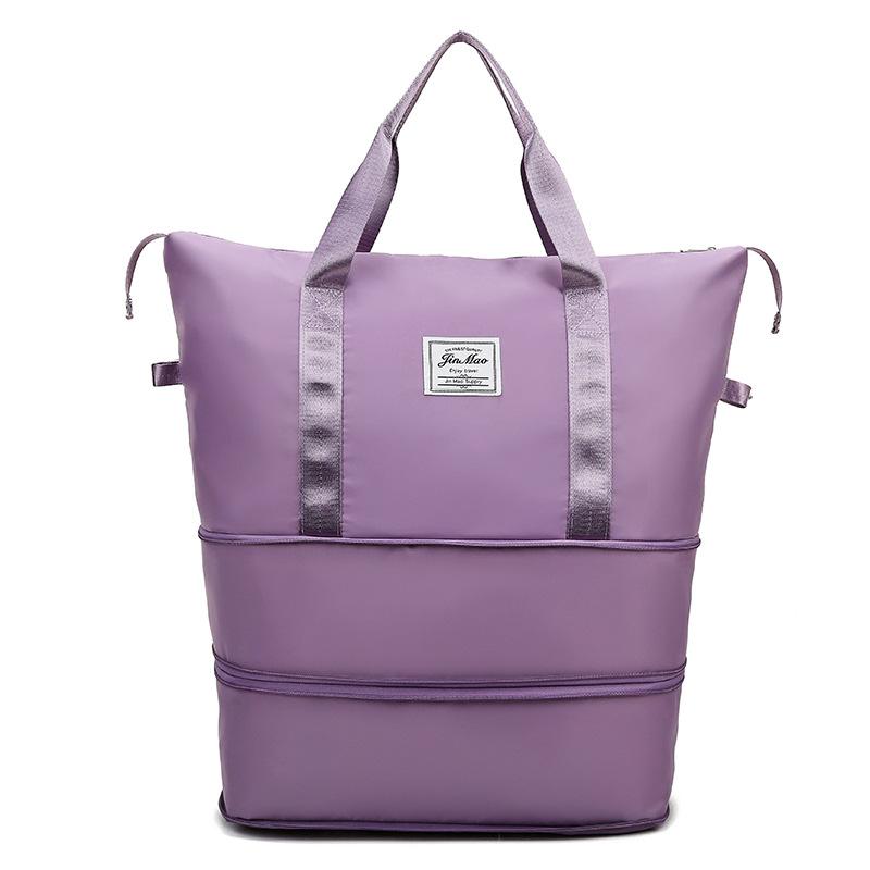 Double Layer Expansion Large Capacity Travel Bag Dry-wet Separation Handbag Lightweight Universal Outdoor Fitness Yoga Bag