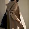 Kesa hooded waist trench coat, short top, spring new casual women's clothing, high sense
