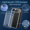For iPhone 17 Air Clear Case TPU+PC+Acrylic Cell Phone Case with Card Holder