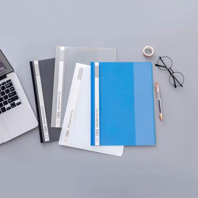 12 Pièces A4 Chemises Transparentes Classeurs à Perforations avec Fiches d'Index Mobiles Organisateur de Documents en Plastique pour Bureau École