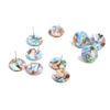 Neue Mode, Schildpatt-Steckohrringe, Acetat-Acryl-Steckohrringe für Damen, Runde Kreisstecker, Boho, Ohrring-Komponenten, 15mm