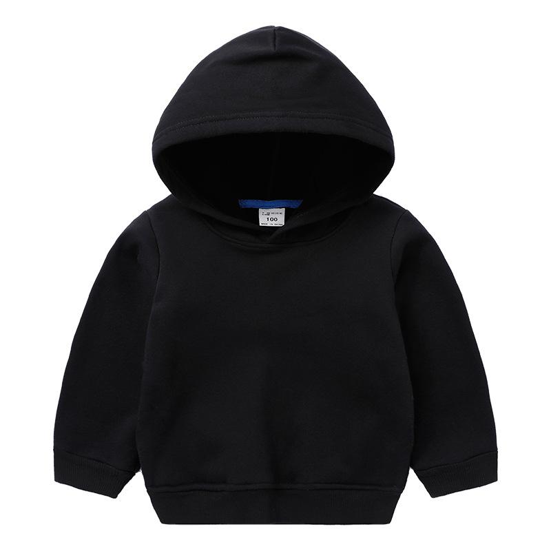 Sweat à Capuche Enfant - Couleur Unie, Manches Longues, Poche Kangourou - Hiver & Quotidien