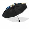 1pc Skulls Flames Automatic Folding Umbrella, Sturdy And Durable Automatic Folding Umbrella with 8 Ribs, Convenient for Outdoor Use063
