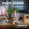Ugears Eiffel Tower 70249 Wooden No Glue or Tools 3D Assembly Instructions For Beginners Puzzle, Required, Puzzle, Included,