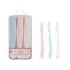 Beginner's Folding Eyebrow Razor Set with Protective Net and Anti-Scratch Safety Design