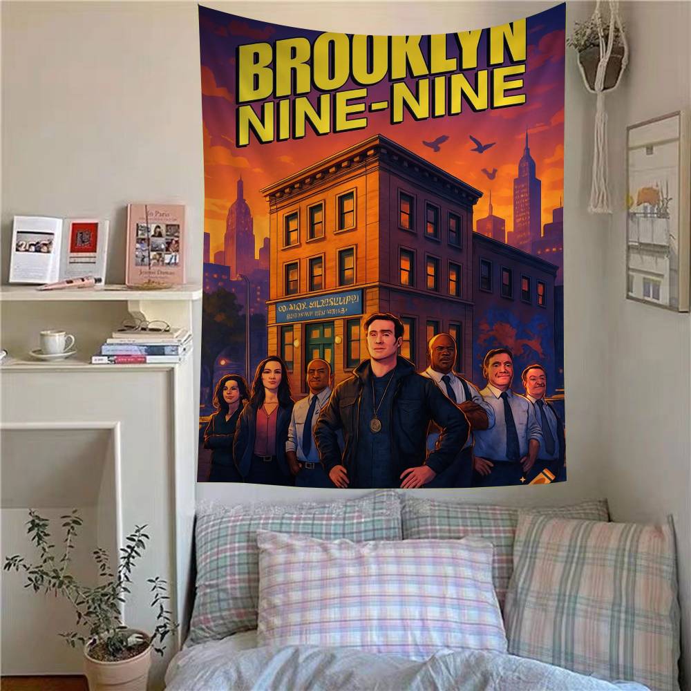 Comedy TV BBrooklyn Nine Nine Hanging Bohemian Tapestry Bohemian Wall Tapestries Mandala Kawaii Room Decor