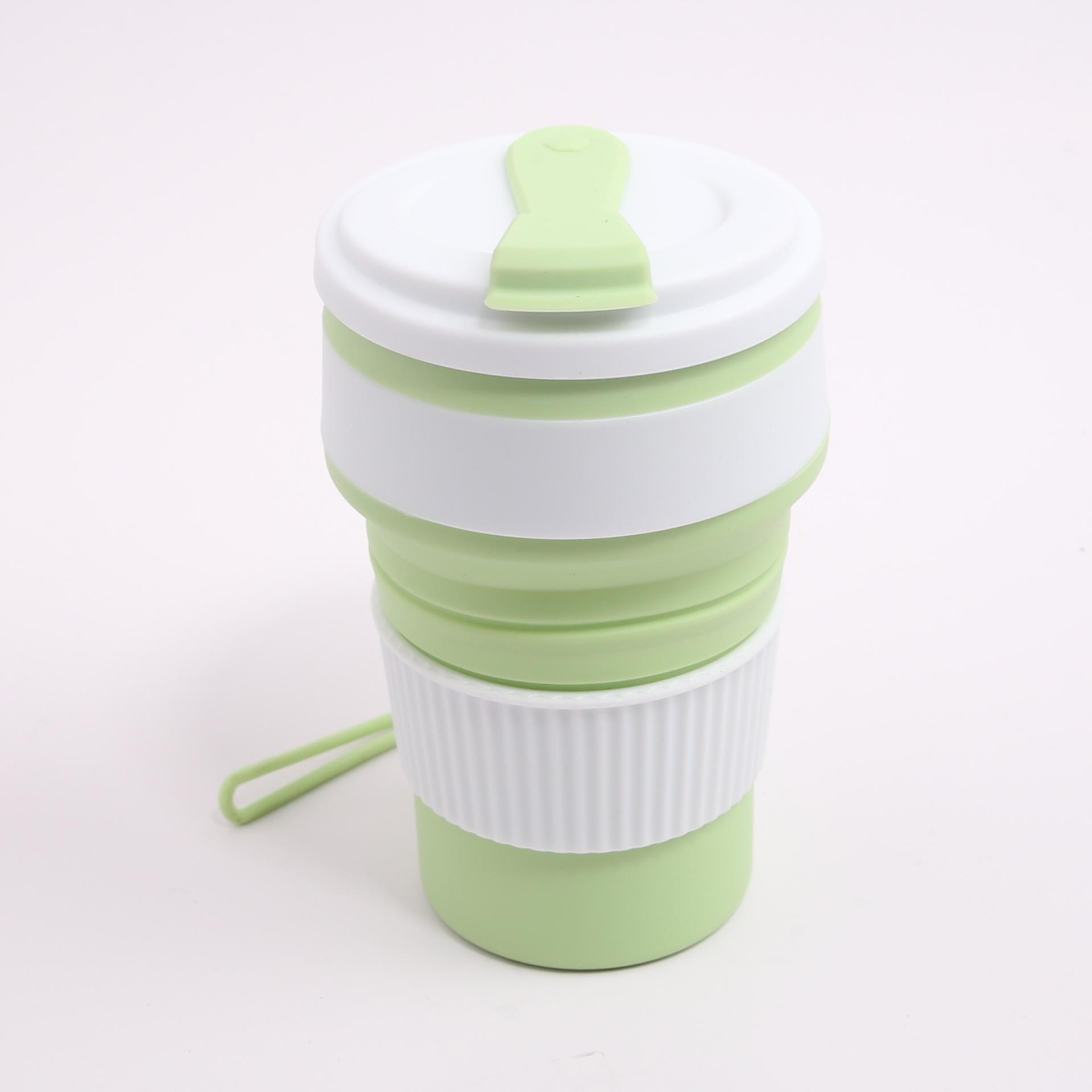 

350ML Portable Silicone Folding Cup – Durable, High-Temperature Resistant, with Climbing Rope for Outdoor Travel and Home Use