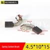Motor Tachometer Carbon Brush with Spring - Sizes Available: 4x4, 4x5, 4x6, 4x7, 4x8, 4x10, 4x12.