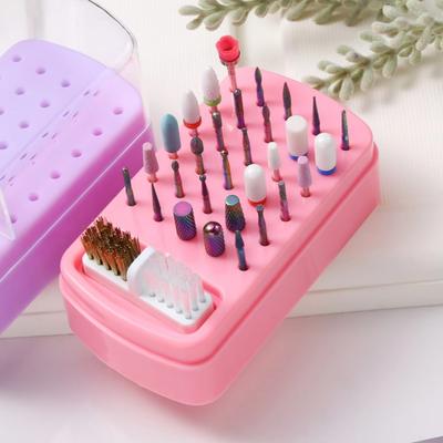 30 Löcher Nagelbohrer Bits Organizer Box Acryl Nagelstudio Nagelkunst Bohrerhalter Ausstellungsständer Display Box Zuhause Nagelkunst