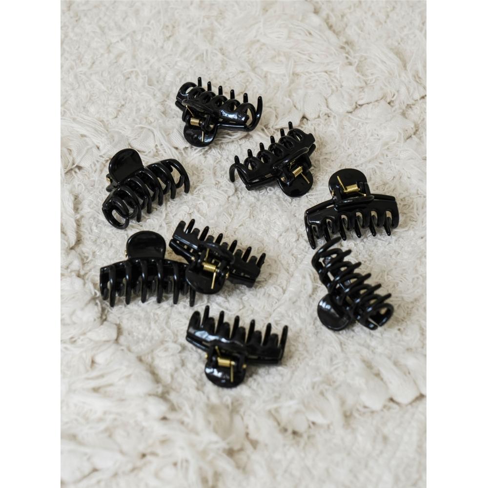 Daiso Hair Tongs Pins  Pack Of 8  Black
