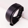 Modern Punk Leather Wristband Double Layer Wrist Strap Adjustable Closure Bracelet Wristler Jewelry