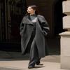XWI Women's Elegant Cashmere Wool Blend Long Coat