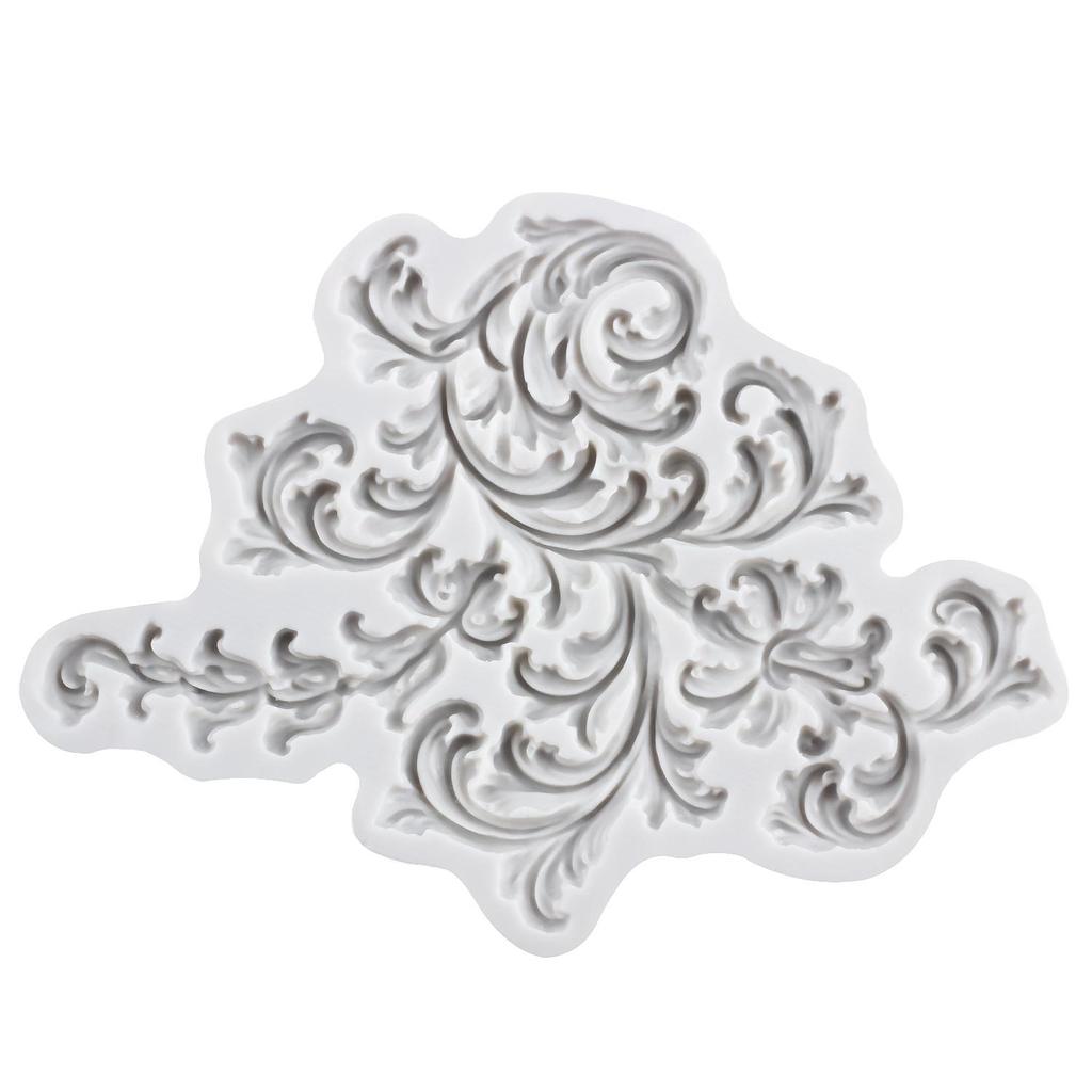 Baroque Silicone Mold Flower Lace Fondant Molds Cake Decorating Tools Cupcake Topper Candy Sugar Craft Gum Paste Polymer Clay