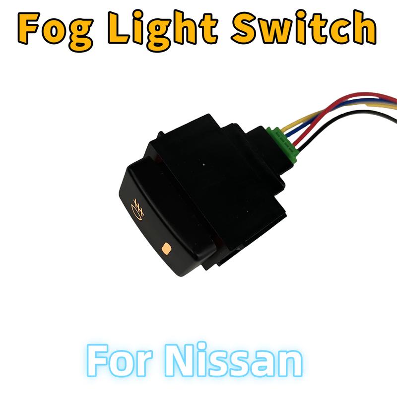 1PCS Car 4 Wires ON-OFF Button Fog Light Switch 12V For NISSAN QASHQAI X-Trail MAXIMA LIVINA GENISS FRONTIER VERSA TIIDA Murano