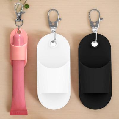 Portable Lip Balm Keychain Holder – Compact Cap Organizer for Lip Care, Ideal As a Bag Pendant or Makeup Accessory