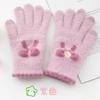 Plush Gloves for Cycling Warm and Plush Touch Screen Butterfly Knot Knitted Gloves for Women In Winter
