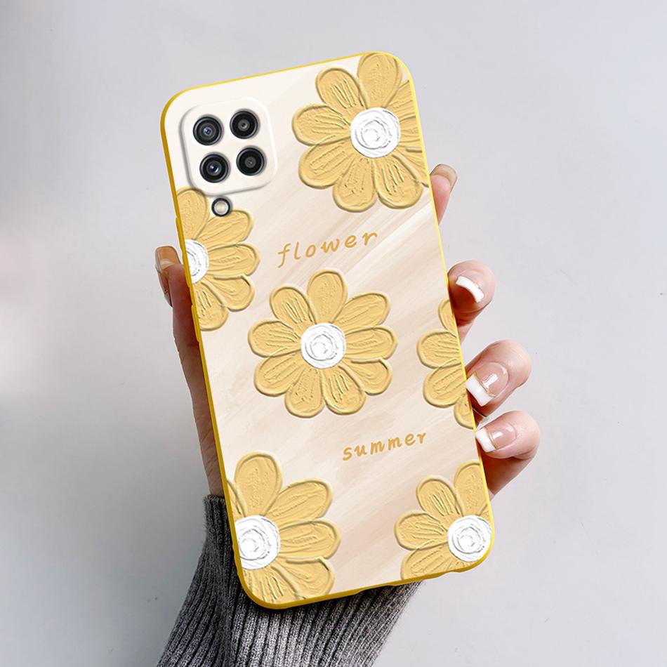 For Samsung M32 Case Cute Astronaut Painted Soft Bumper Funda Silicon Back Cover on Samsung Galaxy M32 M 32 SM-M325F Phone Case