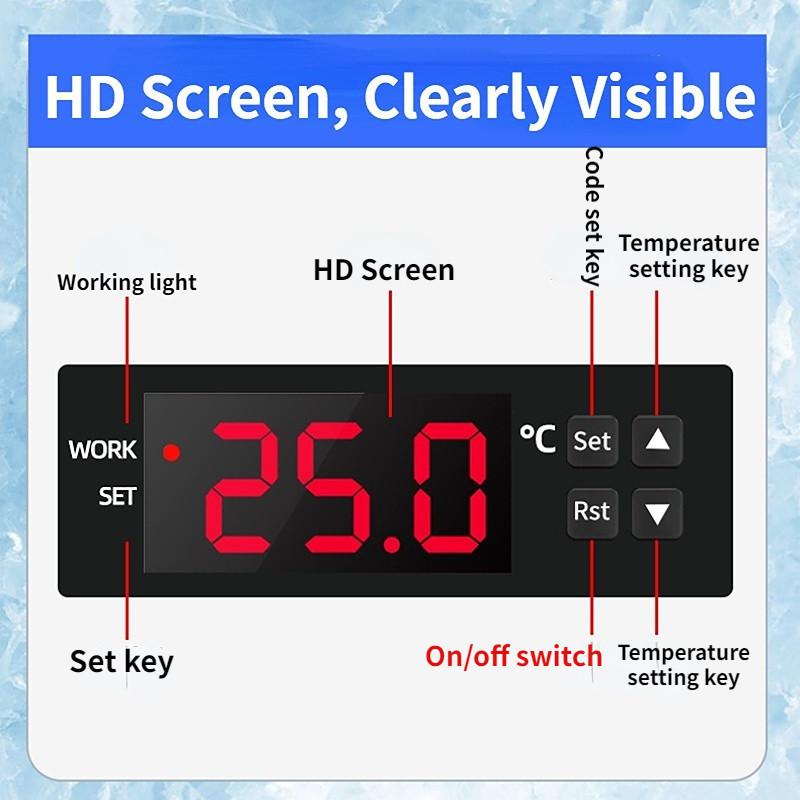 200W 60L Sustainable Refrigeration Fish Tank Cooler Aquarium Water Chiller Heater System 10-40℃ Constant Temperature Device