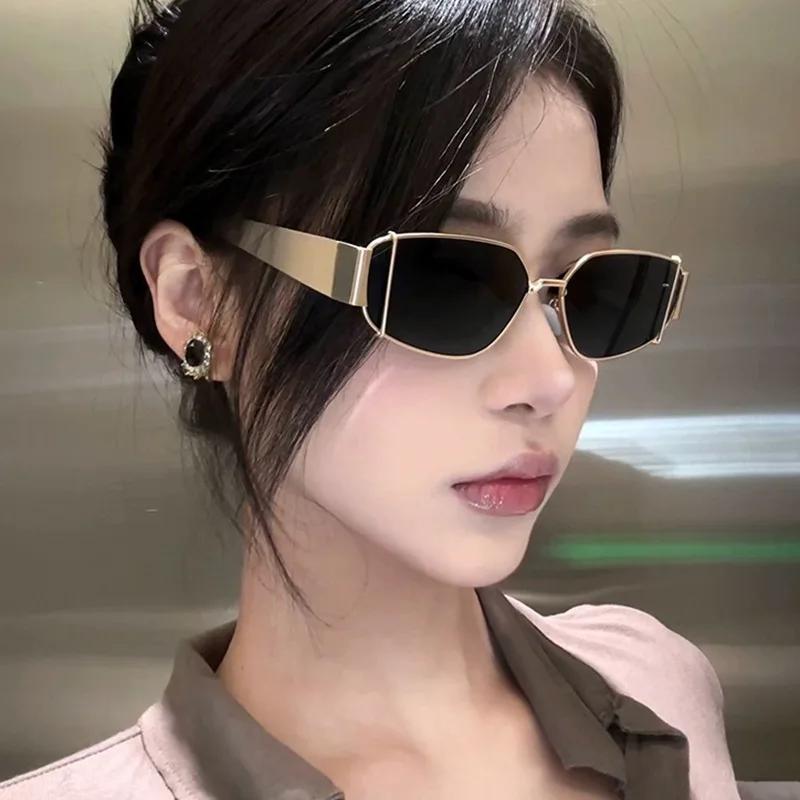Stylish Punk Sunglasses For Men Women Unisex Vintage Metal Frame Goggles Fashion Square Uv400 Sports Sun Glasses For Ladies