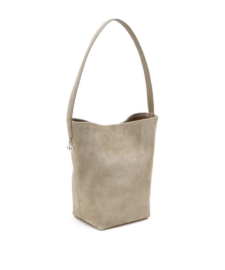 Athe Vanessabruno [Panier] Beige Suede Panier Bucket Bag L Aaba5F202I3