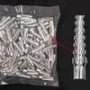 50Pcs High Strength Metal Expansion Screws Serrated Expansion Tube Tapping Screws for Home Improvement Enduring